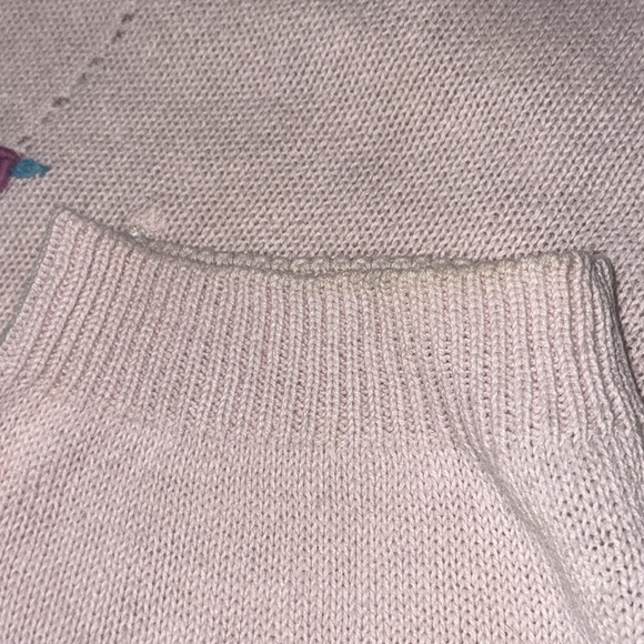 Vintage Western Connection Coquette Rose Cotton Blend Sweater Ribbons & Pearls - Picture 10 of 10